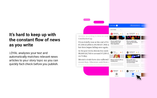 LOYAL AI: Search Assistant for Journalists chrome谷歌浏览器插件_扩展第5张截图