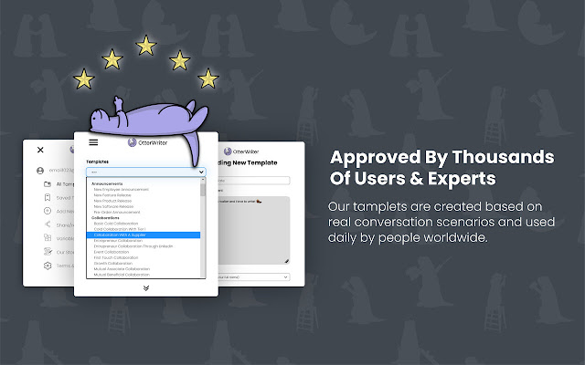 OtterWriter - Get Amazing Templates chrome谷歌浏览器插件_扩展第2张截图