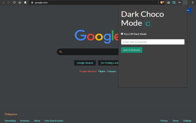 Dark Choco Mode chrome谷歌浏览器插件_扩展第1张截图