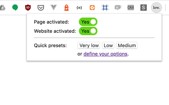 low—web chrome谷歌浏览器插件_扩展第1张截图