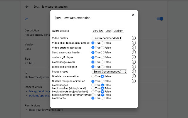 low—web chrome谷歌浏览器插件_扩展第2张截图