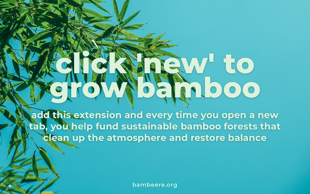 Bambeere — The browser tab that plants bamboo chrome谷歌浏览器插件_扩展第5张截图
