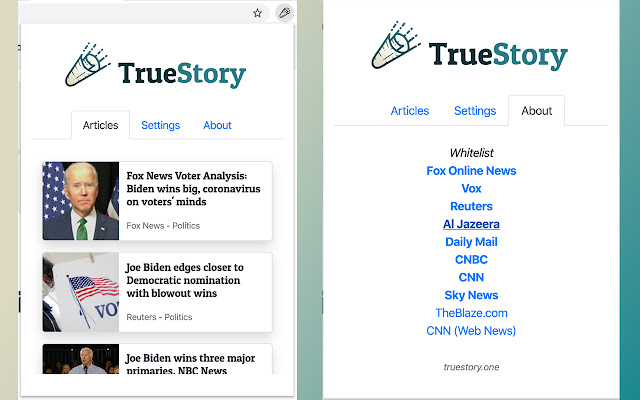 TrueStory chrome谷歌浏览器插件_扩展第2张截图