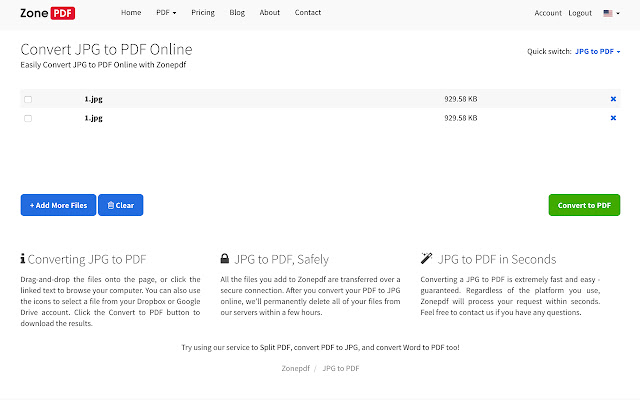 JPG to PDF chrome谷歌浏览器插件_扩展第3张截图
