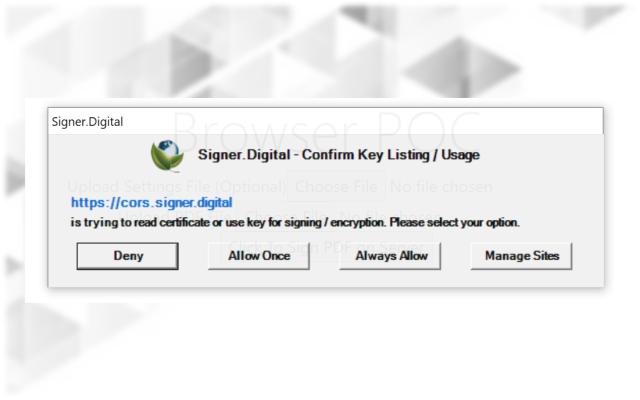 Signer.Digital Digital Signature, PKI chrome谷歌浏览器插件_扩展第3张截图