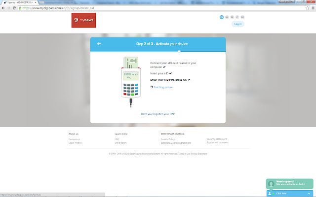 MYDIGIPASS eID card reader extension chrome谷歌浏览器插件_扩展第4张截图