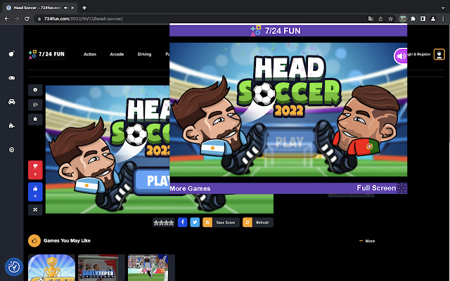Head Soccer Game chrome谷歌浏览器插件_扩展第2张截图