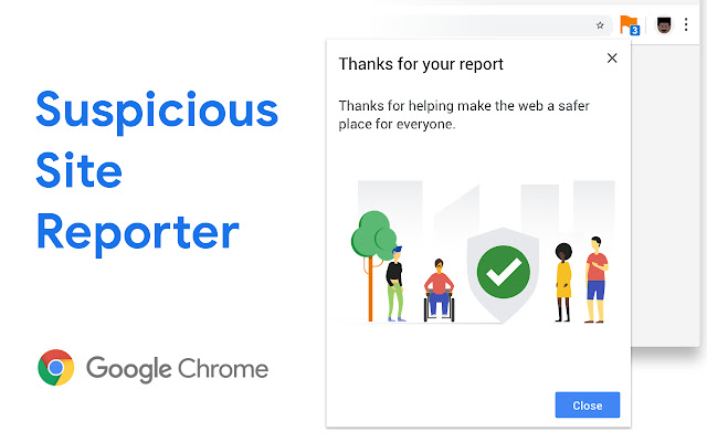 Suspicious Site Reporter chrome谷歌浏览器插件_扩展第1张截图