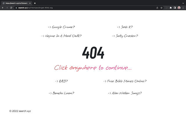 Forget 404s chrome谷歌浏览器插件_扩展第1张截图