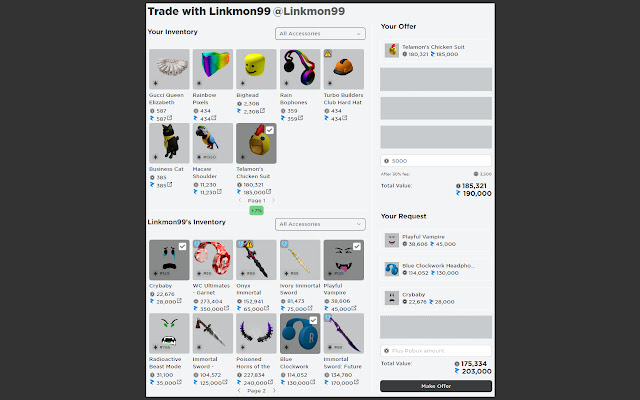 RoValk - The Roblox Trading Addon chrome谷歌浏览器插件_扩展第5张截图