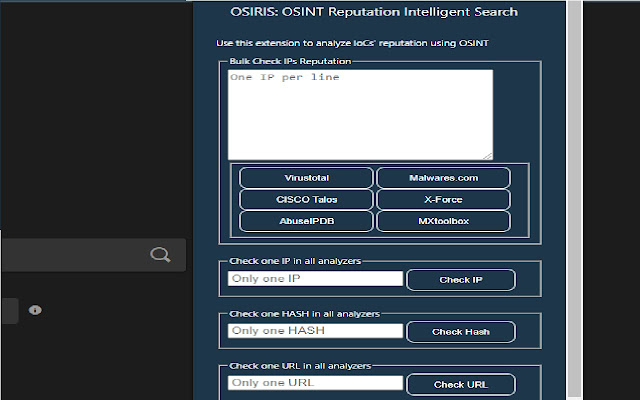 OSIRIS: OSINT Reputation Intelligent Search chrome谷歌浏览器插件_扩展第1张截图