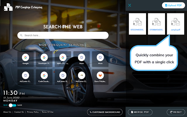 PDF Combine Extension chrome谷歌浏览器插件_扩展第1张截图