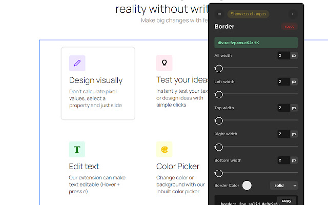 EazyCSS chrome谷歌浏览器插件_扩展第2张截图