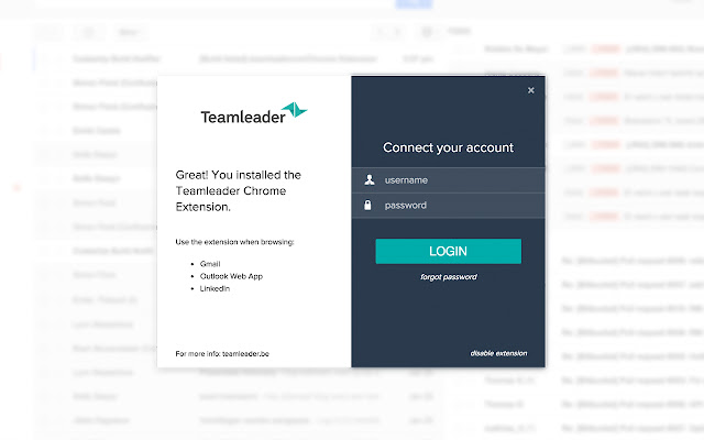 Teamleader Integrations chrome谷歌浏览器插件_扩展第1张截图