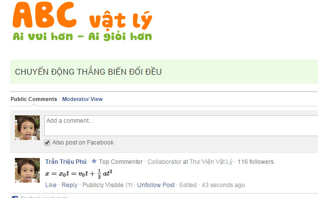Công thức toán LaTeX cho Comment FB chrome谷歌浏览器插件_扩展第2张截图