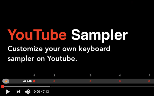 YouTube Sampler chrome谷歌浏览器插件_扩展第1张截图