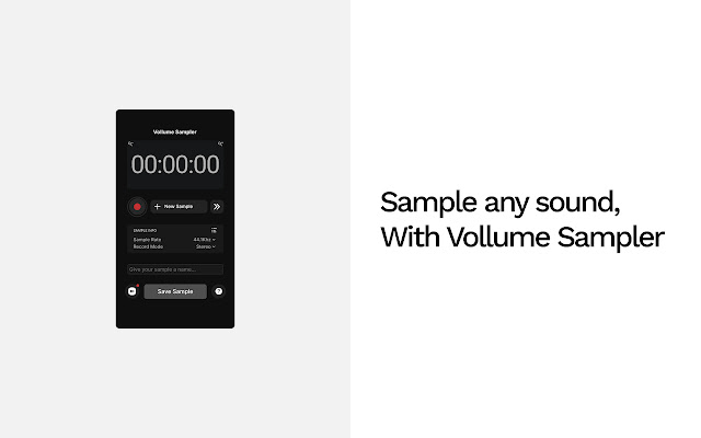 Vollume Sampler chrome谷歌浏览器插件_扩展第1张截图