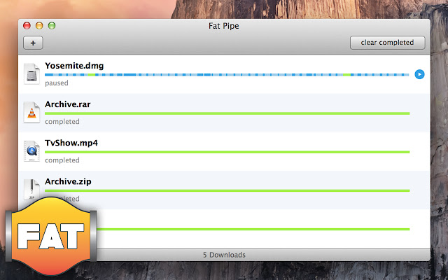 Fat Pipe Downloader for Mac chrome谷歌浏览器插件_扩展第1张截图