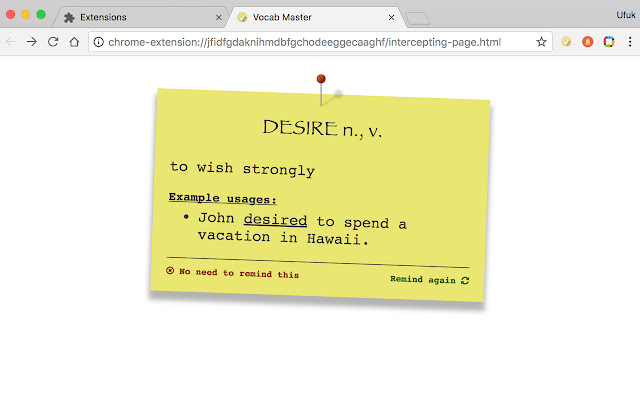 Vocab Master chrome谷歌浏览器插件_扩展第1张截图
