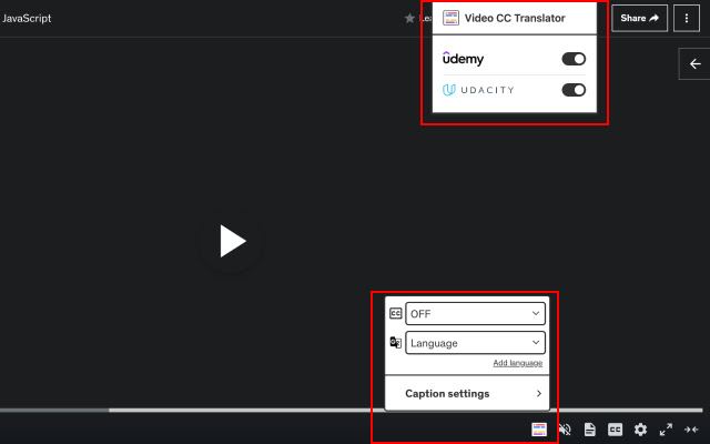 Video CC translator chrome谷歌浏览器插件_扩展第1张截图
