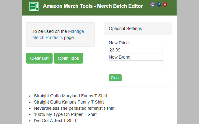 Amazon Merch Batch Editor chrome谷歌浏览器插件_扩展第1张截图