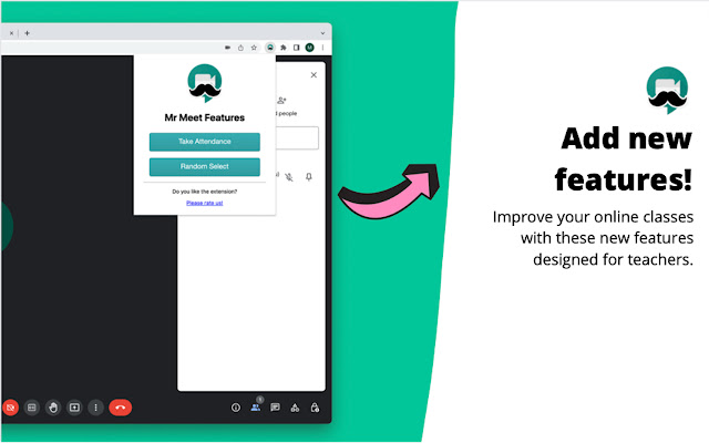 Mr Meet - Take Attendance in Google Meet chrome谷歌浏览器插件_扩展第1张截图