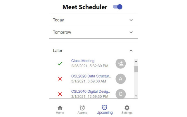 Meet Scheduler chrome谷歌浏览器插件_扩展第3张截图