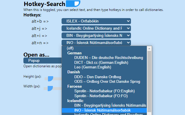 Poptionary - dynamic popup dictionary chrome谷歌浏览器插件_扩展第3张截图