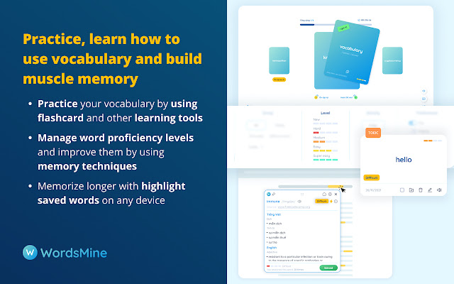 WordsMine! One stop solution for vocabulary chrome谷歌浏览器插件_扩展第6张截图