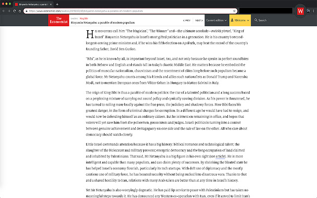 Wider Economist Article chrome谷歌浏览器插件_扩展第1张截图
