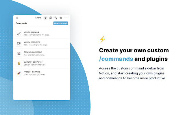 Slashy - Custom commands for Notion chrome谷歌浏览器插件_扩展第2张截图