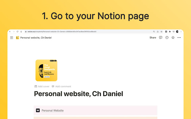 Simple.ink | Notion Website Builder chrome谷歌浏览器插件_扩展第1张截图