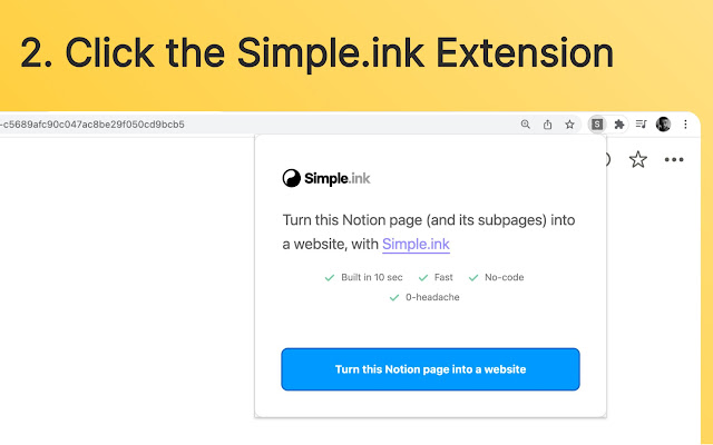 Simple.ink | Notion Website Builder chrome谷歌浏览器插件_扩展第2张截图