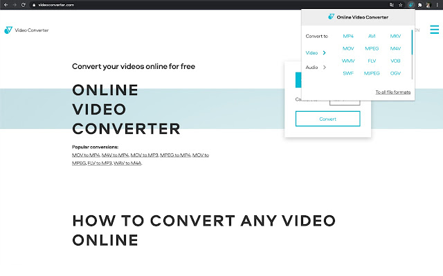 Online Video Converter chrome谷歌浏览器插件_扩展第1张截图