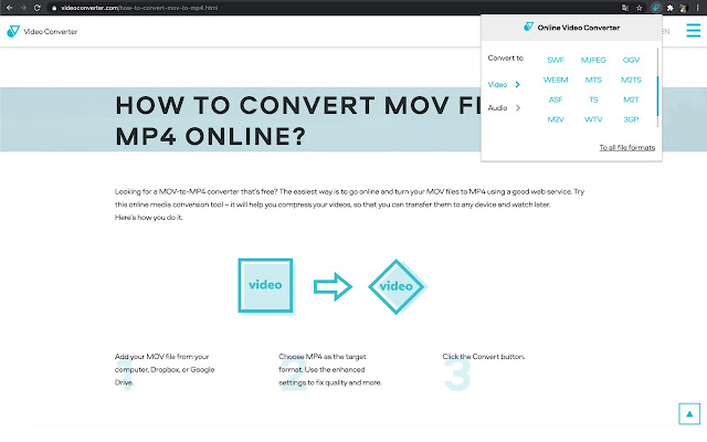 Online Video Converter chrome谷歌浏览器插件_扩展第4张截图