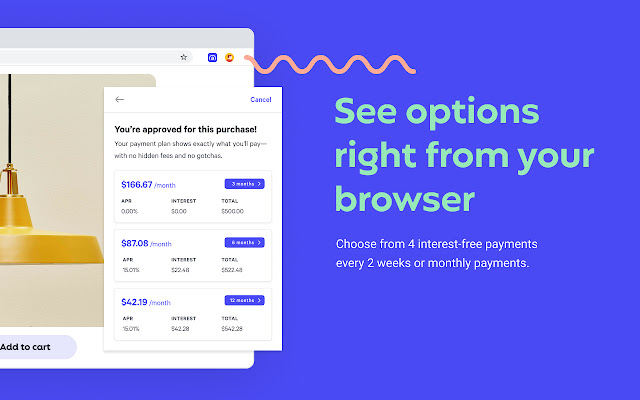 Affirm: Buy Now, Pay Later chrome谷歌浏览器插件_扩展第3张截图