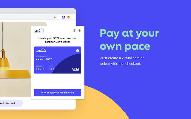 Affirm: Buy Now, Pay Later chrome谷歌浏览器插件_扩展第4张截图