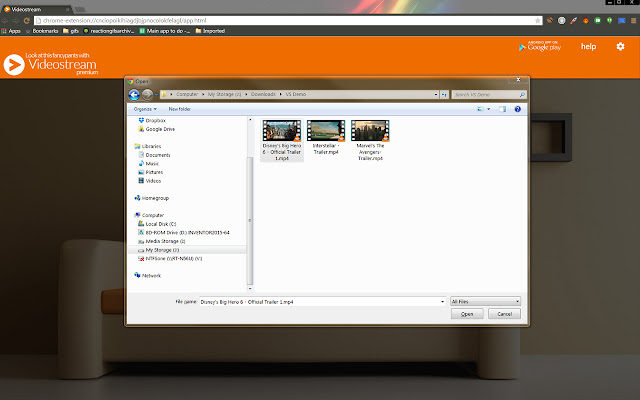 Videostream for Google Chromecast™ chrome谷歌浏览器插件_扩展第4张截图