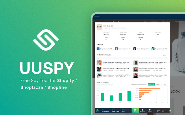 UUSPY-Free Shopify alihunter Sale Tracker chrome谷歌浏览器插件_扩展第1张截图