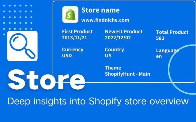 ShopifyHunt - Shopify store parser & spy chrome谷歌浏览器插件_扩展第1张截图