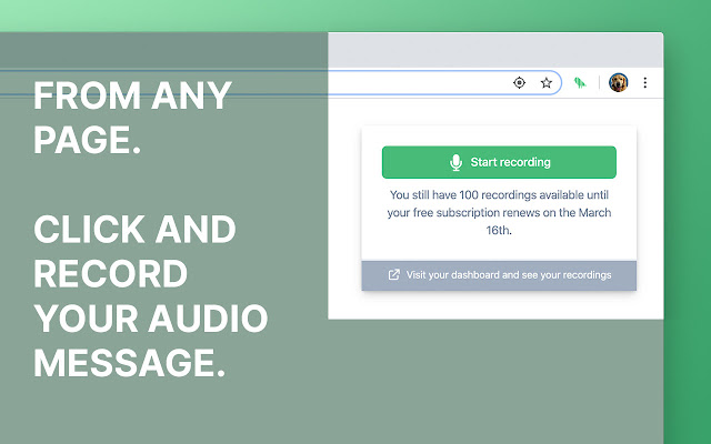 VocalBird: Record and share audio messages chrome谷歌浏览器插件_扩展第1张截图
