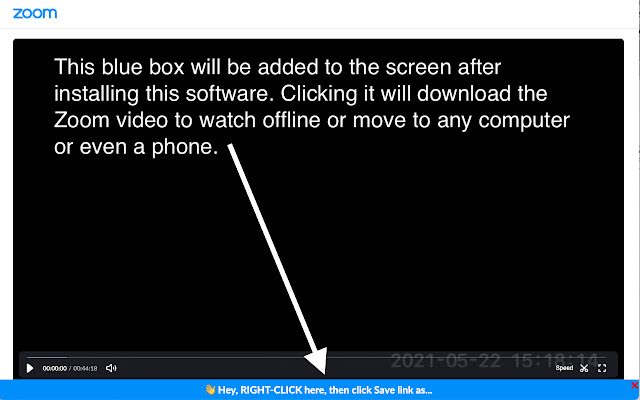 ZED: Zoom Easy Downloader chrome谷歌浏览器插件_扩展第1张截图