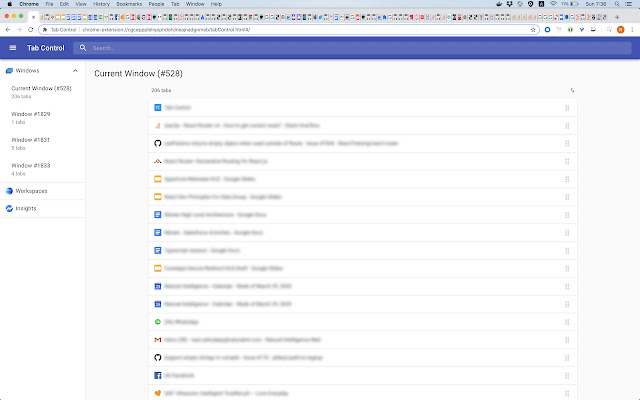 Tab Control chrome谷歌浏览器插件_扩展第1张截图