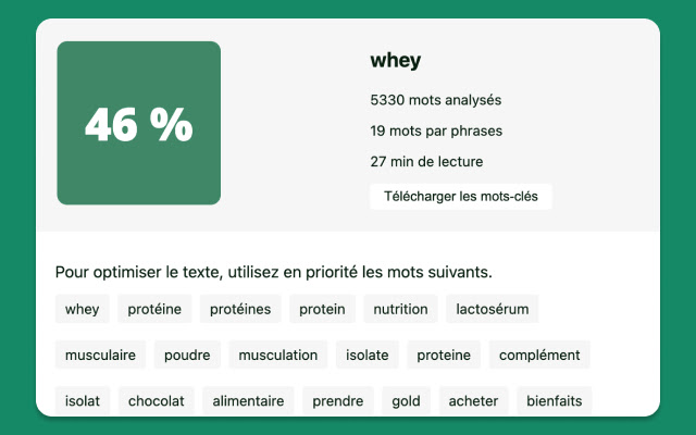 Thot - Bêta - Rédaction SEO performante chrome谷歌浏览器插件_扩展第1张截图