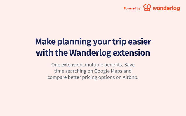 Wanderlog: search & save Google Maps places chrome谷歌浏览器插件_扩展第1张截图