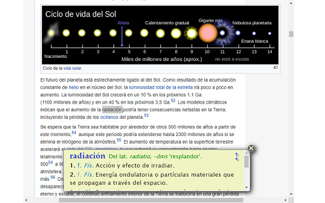 Diccionario RAE en bocadillo chrome谷歌浏览器插件_扩展第3张截图