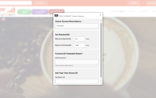 PERU CONNECT Screen Sharing chrome谷歌浏览器插件_扩展第1张截图