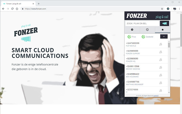 Fonzer plug & call chrome谷歌浏览器插件_扩展第2张截图