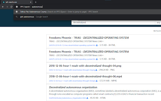 IPFS Search chrome谷歌浏览器插件_扩展第2张截图