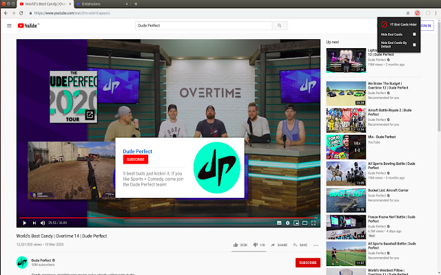 YT End Cards Hider chrome谷歌浏览器插件_扩展第1张截图
